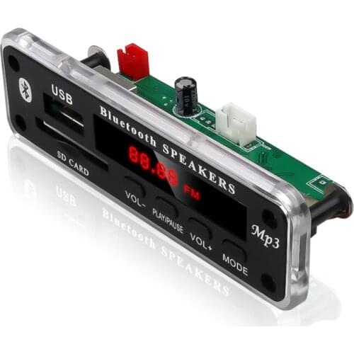 LED USB Bluetooth 5.0 Audio Lossless APE Module TF FM Radio Support Power-off Memory Playback Wireless 12V MP3 WMA Decoder Board