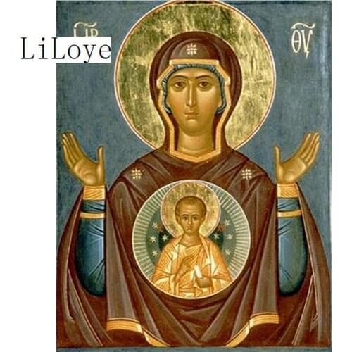 LI LOYE Religion icon DIY Diamond embroidery full square diamond mosaic pictures decor 5D crystal cross stitch needlework FZ68