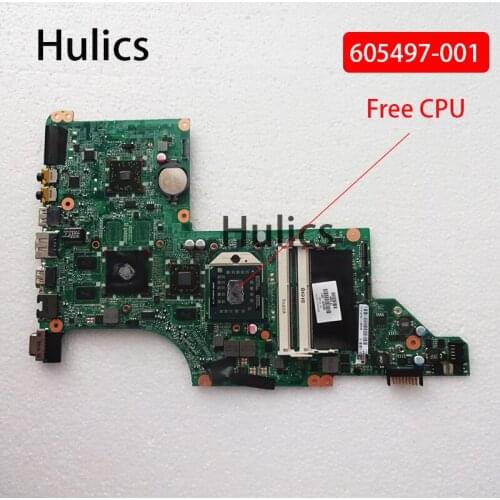 Hulics Original 605497-001 for HP DV7 DV7-4000 Laptop motherboard DA0LX8MB6D0 DA0LX8MB6D1 main board