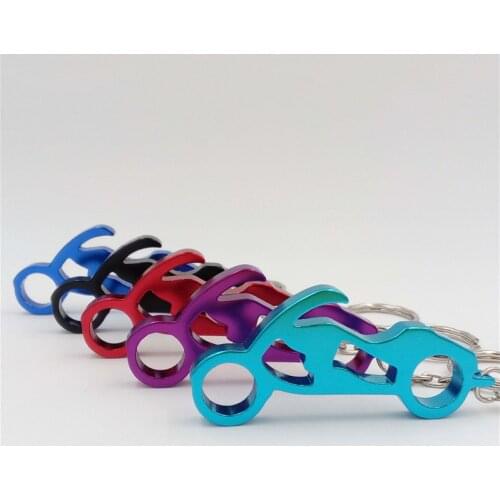 Multifunction Outdoor EDC Opener Motorbike Keychain Keyring Motorcycle Bottle Wine Beer Opener
