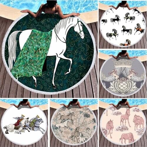 Cartoon horse riding Beach cover up Microfiber towel strandlaken Beach mat Bath towel microfiber towel beach towel Beach towel