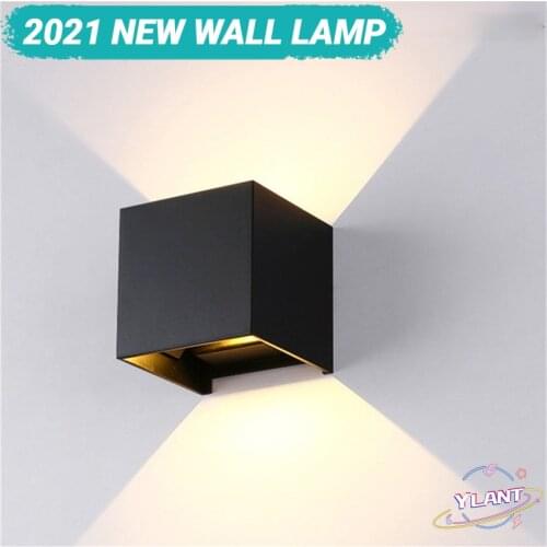 Ylant LED Wall Lamp IP65 Waterproof Indoor & Outdoor Aluminum Wall Light Surface Mounted Cube LED Garden Porch Light NR-155