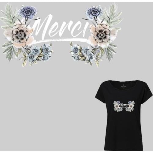 New Fashion Applique On Clothes Flower DIY Washable Girl T-shirt Iron On Patches For Clothing Decoration Heat Transfer Y-203