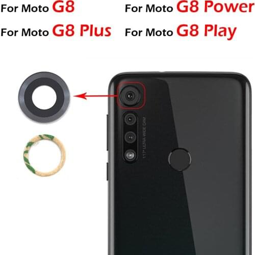 New Rear Back Camera Glass Lens For Moto G8 / G8 Plus / G8 Power / G8 Play With Adhesive Sticker