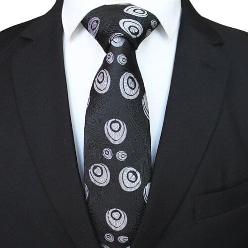 GUSLESON New product Peacock Feather 8cm Silk Necktie for Men Fashionable Wedding Party Business Formal Lot Gifts