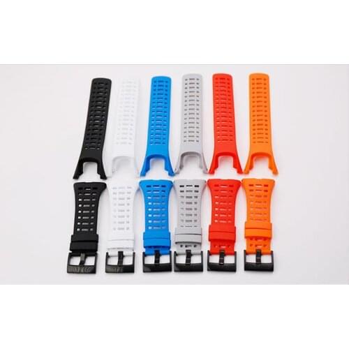 Watch Accessories Rubber Silicone Strap For Suunto Ambit 3 Peak - Ambit 2 Buckle Rubber Watchbands Correa Mens Watch Band