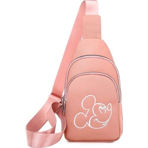 Disney mickey mouse Oxford messenger bag cartoon chest bag Minnie travel shoulder bag girl boy shopping bag bag