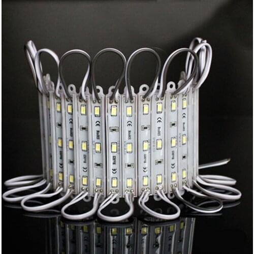 LED Module 5050 3 LED DC12V Waterproof Advertisement Design LED Modules White RGB Color Super Bright Lighting