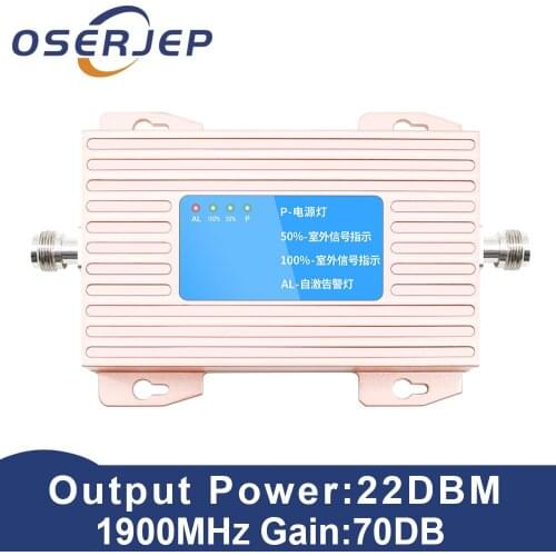 OSERJEP 70dB 2G 3G /4G Repeater GSM LTE 1900 PCS BAND 2 Mobile Phone Signal Booster Cellphone Cellular Amplifier LTE 1900Mhz