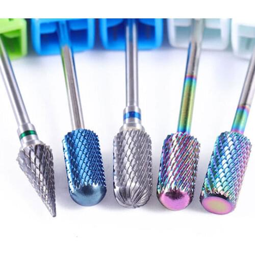 20Types Tungsten Nail Drill Bits Pedicure Milling Cutter Grinding Head Sander Accessories Tool for Electric Cuticle Clean Rotary