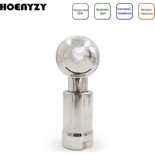 1/4" 3/8" 1/2" 3/4" 1" 2" Female Thread Stainless Steel 304 Rotating Spray Ball DN15 DN20 DN25 DN32 DN50 Rotary Cleaning Ball