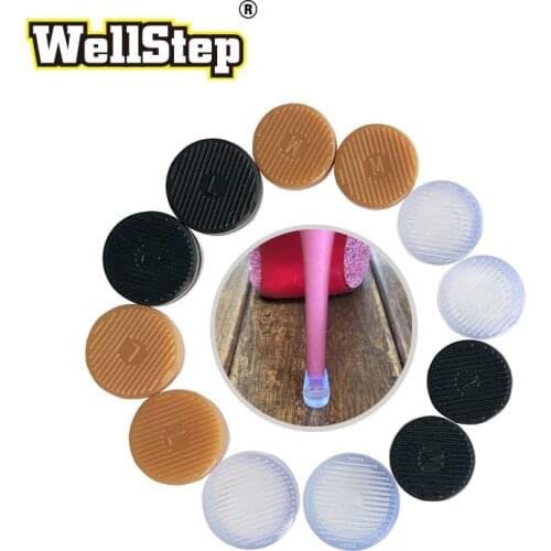 WELLSTEP 5 Pairs High Heel Tip Caps Covers Shoe Protector Heel Stoppers Shoe Heel Repair Care Replacement