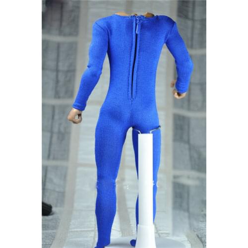 1/6th Scale Blue Elastic bodysuit Model FOR 12" HT Male Figure Body Doll TOYS