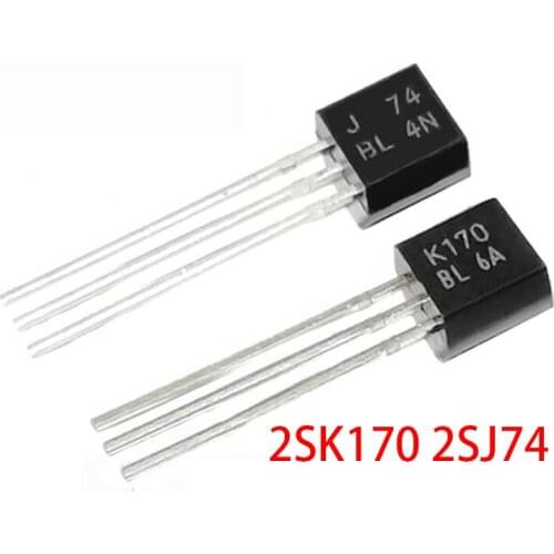 10pcs/lot=5pairs ( 2SJ74GR + 2SK170GR ) 2SK170 2SJ74 J74 K170 TO-92