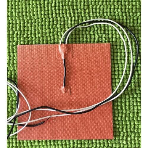 240X240mm,600W ,240V,w/ NTC 100K Thermistor,3M PSA Silicone Heater 3D Printer Heatbed, Industrial Heater silicone heating pad