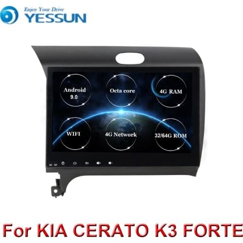 Car Radio 4G RAM Octa core Multimedia Player Android 9.0 car DVD for Kia CERATO K3 FORTE 2013 2014 2015 2016 gps navigation