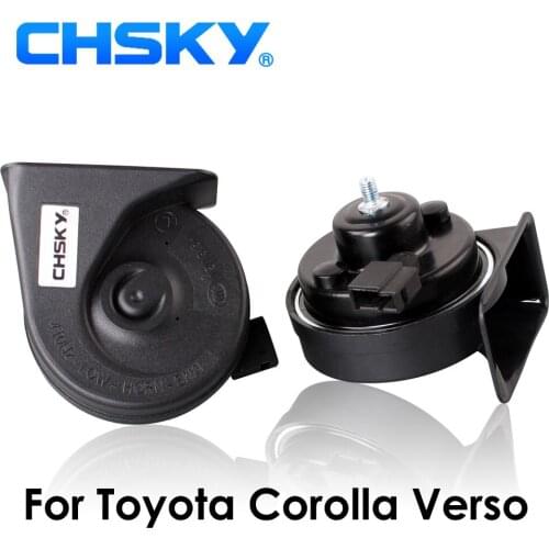 CHSKY Car Horn Snail type Horn For Toyota Corolla Verso 2001-2009 12V Loudness 110-129db Auto Horn Long Life High Low Klaxon