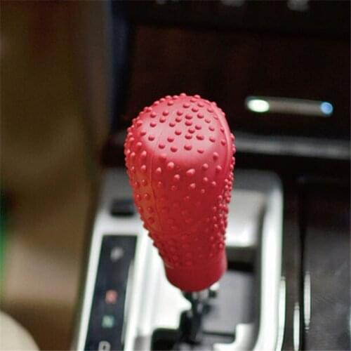 Auto Manual Car Gear Shift Collars Anti Slip Silicone Manual Automatic Car Gear Shifter Lever Knob Dust Proof Cover Protector
