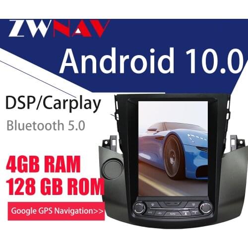 Big screen Tesla style Android 10 Car radio Stereo For Toyota RAV4 RAV 4 2003-2009 GPS Navigation Audio radio head unit 4G128G