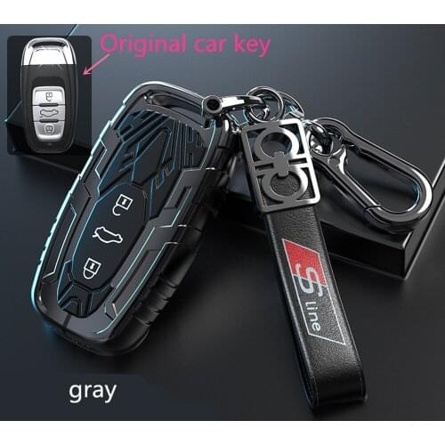 Zinc Alloy Key Case Cover For Audi Q3 A6 C7 C8 4F C5 S5 Q5 A5 A7 A3 8P 8V 8L A4 B6 B7 B9 B8 A1 A8 TT A5 Q3 Q8 Q7 S5