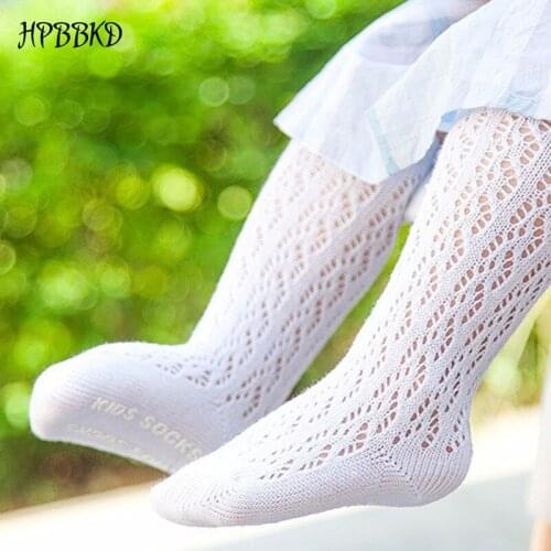 HPBBKD Baby Girl Socks 3Pairs/Lot Lace Holes Slip Sock Baby Girls Casual Sock For Toddler CS.31