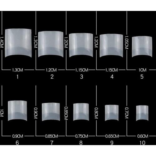 500pcs False Fake Artificial Toe Nails Tips French Foot Tips Acrylic Professional Nail Art Decor Full Cover Toenails Manicure