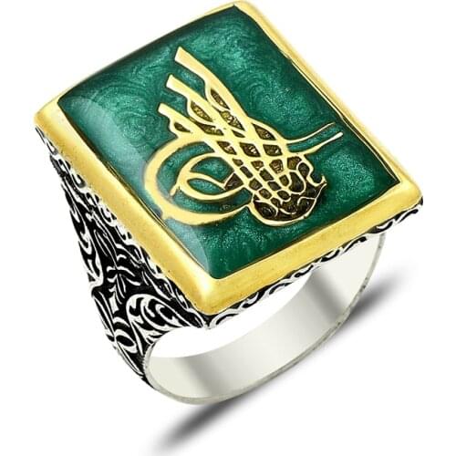 925 Silver Classic Ottoman Rings for Men