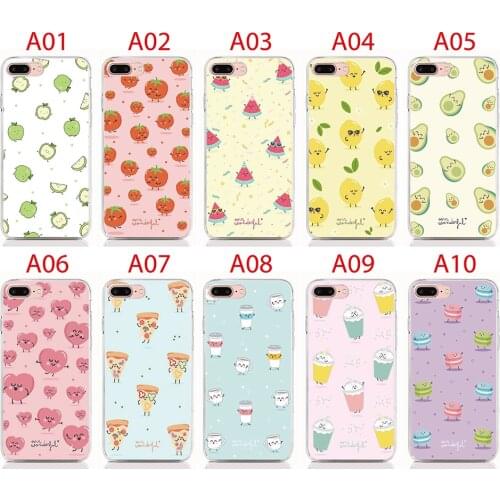 For Sony Xperia XA3 XA2 Plus XA1 XA Ultra X Compact Case Soft Tpu Cute fruit Print Back Cover Protective Phone Case