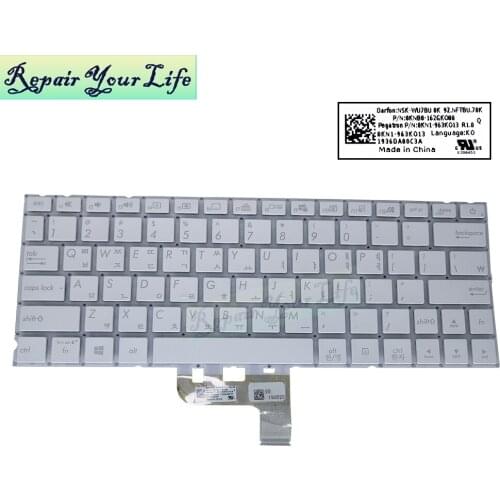 KR SW BG backlit keyboard for ASUS ZenBook 13 UX334 FL UX334FA UX334FLC replacement keyboards Bulgarian Korean Swiss NSK-WU7BU