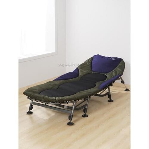 Siesta camp bed aluminum alloy simple folding bed office lunch break bed outdoor portable single bed recliner