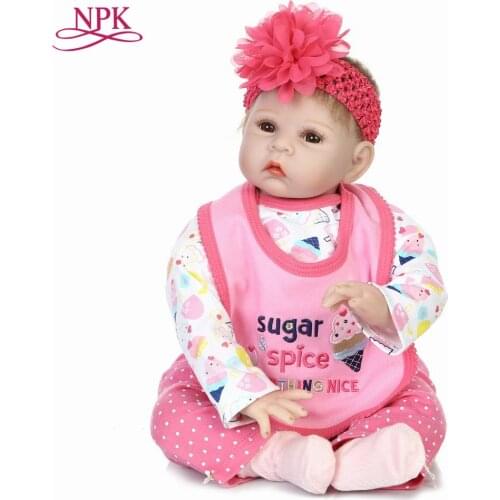 NPK reborn doll with soft real gentle touch hotsale lifelike fashion baby doll with soft cotton body most popular doll