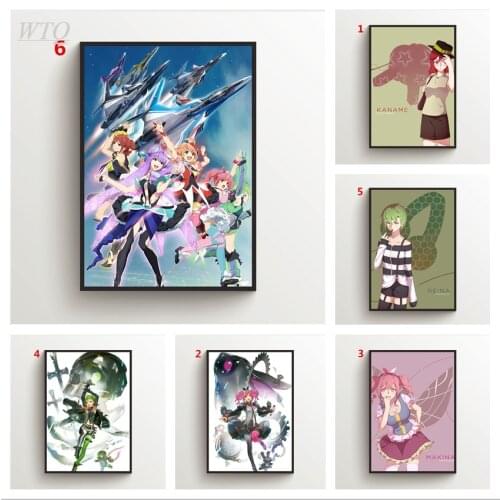 Macross Delta Freyja Mikumo Kaname Makina Canvas Painting Anime Posters Wall Decor Wall Posters Wall Art Picture Home Decor