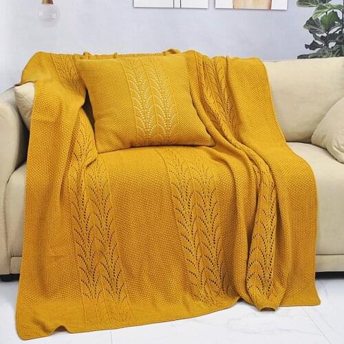 Soft Knitted Blanket for Bedding Sofa Plaid Travel Nap Office Women Wrap Home Hotel Decor Bed Blankets