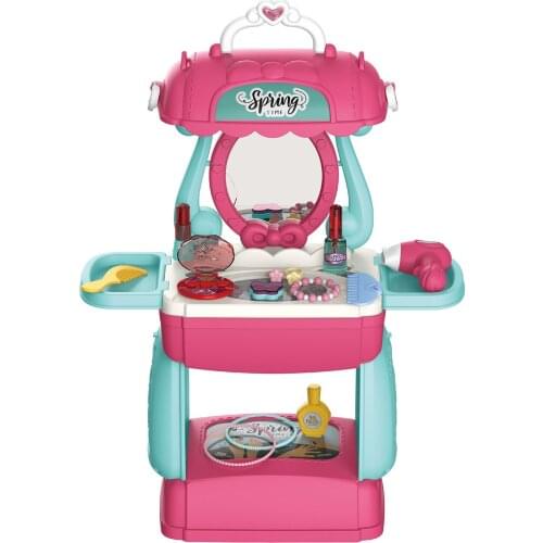 Mini Kitchen Tools Makeup Table Sets Messenger Bag Pretend Toy Kids Play House Set Toys Exercise Childrens Hands-on Ability