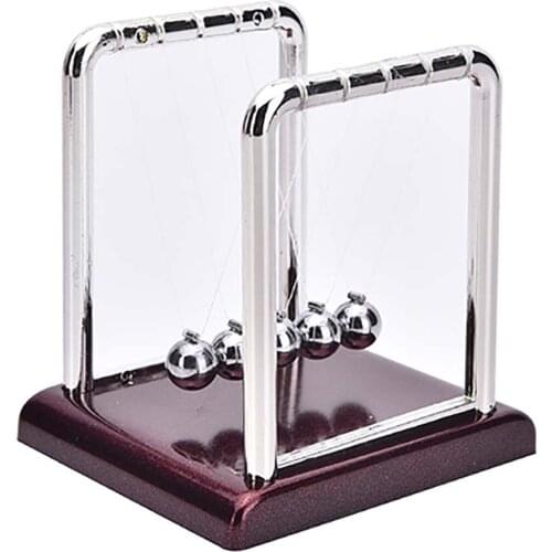 Newtons Cradle Desk Table Decor Metal Pendulum Ball Newton Ball Physics Science Pendulum Steel Balance Ball