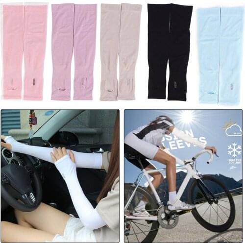 2021 New Summer Ice Silk Sun Protection And Ventilation Sleeve Comfortable Cuff UV Protection Supplies Nylon Fabric Cuff