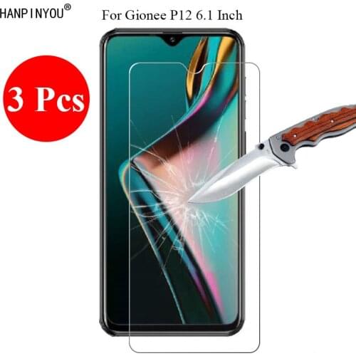 3 Pcs/Lot New 9H 2.5D Tempered Glass Screen Protector For Gionee P12 6.1" Protective Film + Clean Tools