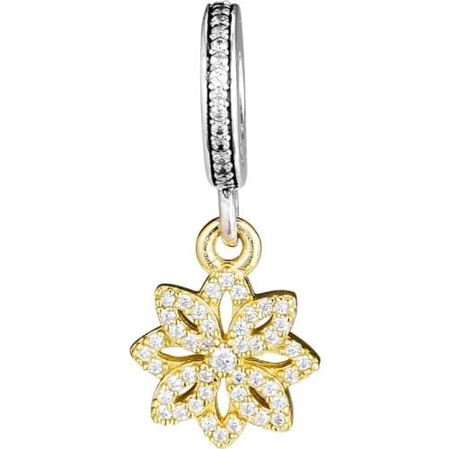 Fits Pandora Charms Bracelets Lace Botanique Beads with Clear CZ 100% 925 Sterling Silver Jewelry Free Shipping