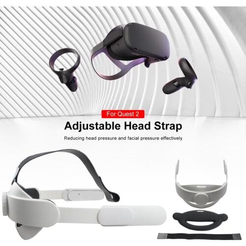 VR Headset Head Strap Headband For Oculus Quest 2 VR Helmet Fixing Strap Leather Foam Cushion Belt For Quest2 Vr Accessories