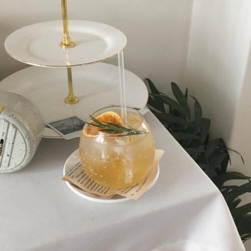 Simple big belly cup milk tea ice coffee juice cup beverage soda glass dormitory milk tea shop drinking cup