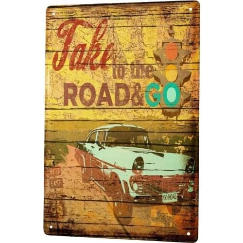 SINCE 2004 Tin Sign Metal Plate Decorative Sign Home Decor Plaques Nostalgic Car Retro Vintage Traffic Light