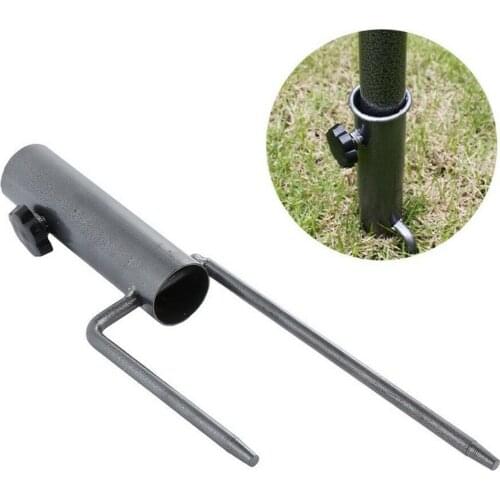 Garden Patio Umbrella Stand Parasol Anchor Beach Umbrella Holder Sand Screw Stand Fishing Rods Outdoor Rain Gear Tool