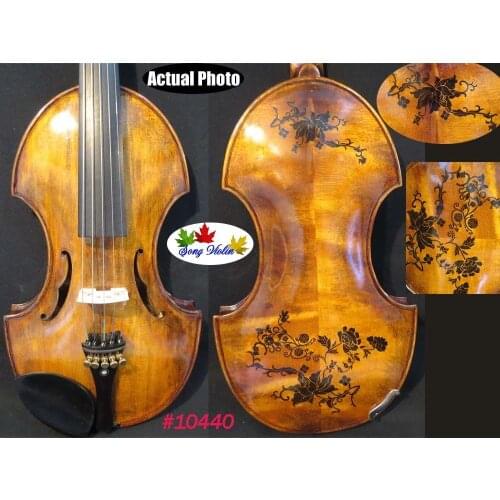 Baroque style SONG Brand Maestro drawing violin 4/4,good sound #10440