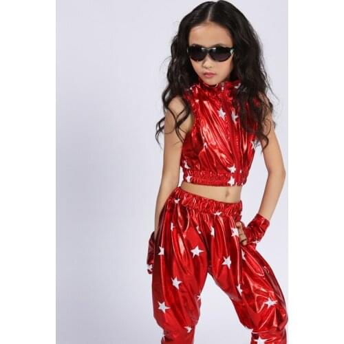 Modern Hip Hop Jazz Dance Suit for Children Performance Dance wear