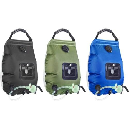 Hiking Bathing Bag Foldable 20L Solar Water Storage Bags Outdoor Camping Heating Shower Bathing Bag Portable Heating 20L