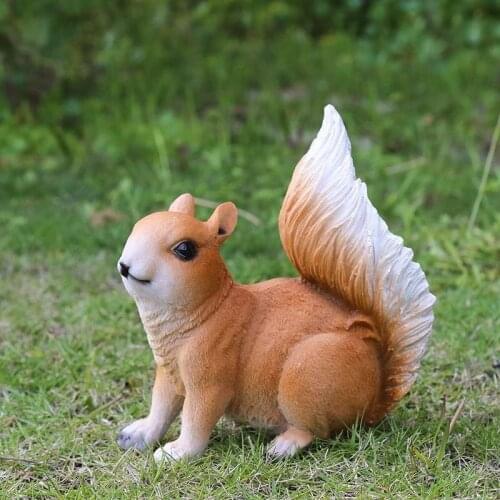 Garden decoration garden decoration outdoor garden kindergarten decoration simulation animal little squirrel decoration