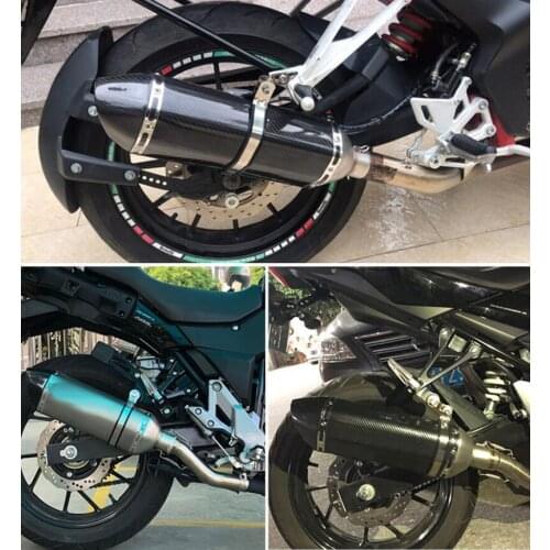 Universal 51MM Motorcycle Scooter Carbon Fiber Exhaust Pipe Muffler for Z750 CBR600RR R1 R6 MT03 MT07 Tmax 530 ER6N CBR250 Z1000