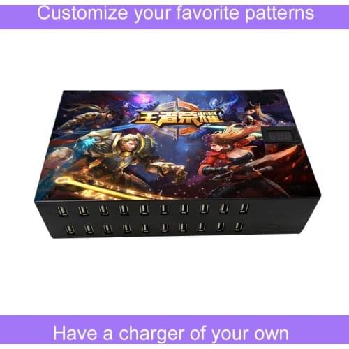 20 Port Customize USB Charger Station for iphone Samsung Xiaomi Tablet etc or other electronic product