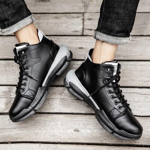 Hightop fashion mens sport top High for moccasins mens man Sneaker Moccasins sports cuero shoes sapato de hombre casual couro