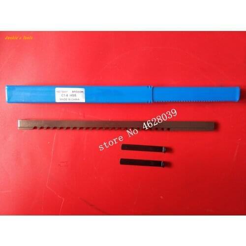 8mm C Keyway Broach Push Type High speed steel HSS Cutting Tool for CNC Broaching machine Metalworking